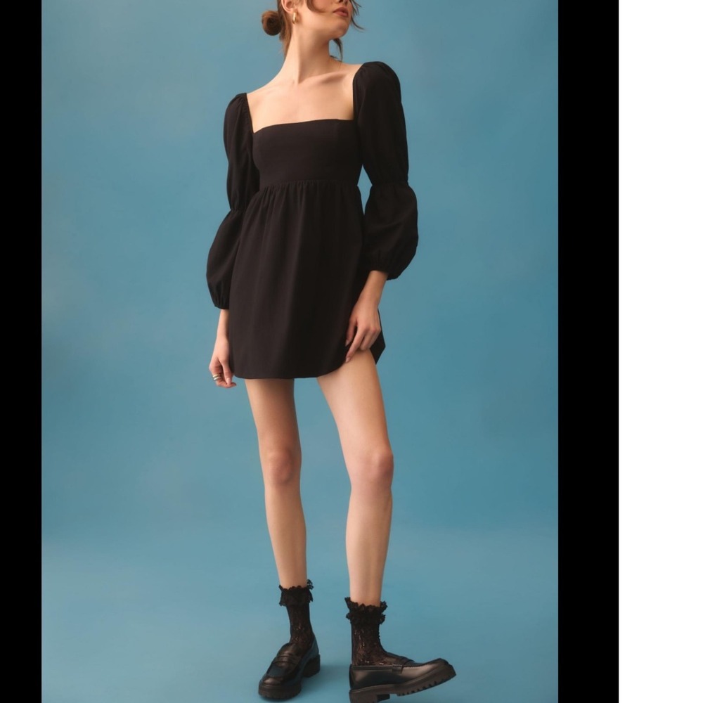 Reformation Black Mini Dress
